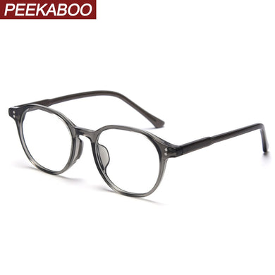 Peekaboo blue light blocking square glasses women optical korean style TR90 eyeglasses for men acetate frame clear lens
