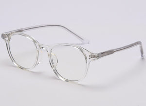 Peekaboo blue light blocking square glasses women optical korean style TR90 eyeglasses for men acetate frame clear lens