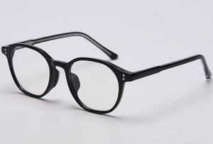 Peekaboo blue light blocking square glasses women optical korean style TR90 eyeglasses for men acetate frame clear lens