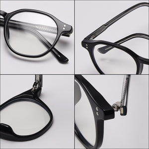 Peekaboo blue light blocking square glasses women optical korean style TR90 eyeglasses for men acetate frame clear lens