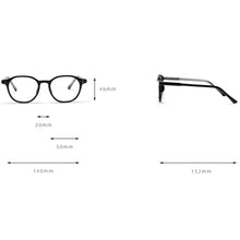 Load image into Gallery viewer, Peekaboo blue light blocking square glasses women optical korean style TR90 eyeglasses for men acetate frame clear lens