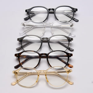 Peekaboo blue light blocking square glasses women optical korean style TR90 eyeglasses for men acetate frame clear lens