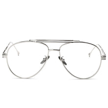 Load image into Gallery viewer, Peekaboo clear lens gold male spectacle frames for men retro flat top designer eye glasses man eyewear frames women big