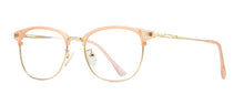 Load image into Gallery viewer, Peekaboo computer optical eye glasses anti blue light black semi-rimless half metal tr90 eyeglasses women eyewear men unisex