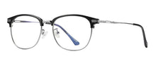 Load image into Gallery viewer, Peekaboo computer optical eye glasses anti blue light black semi-rimless half metal tr90 eyeglasses women eyewear men unisex