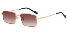Load image into Gallery viewer, Peekaboo driving metal sunglasses men square male blue brown sun glasses for women uv400 2023 summer accessories drop ship