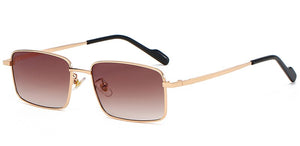 Peekaboo driving metal sunglasses men square male blue brown sun glasses for women uv400 2023 summer accessories drop ship