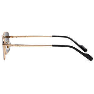 Peekaboo driving metal sunglasses men square male blue brown sun glasses for women uv400 2023 summer accessories drop ship
