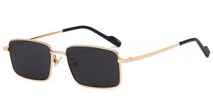 Peekaboo driving metal sunglasses men square male blue brown sun glasses for women uv400 2023 summer accessories drop ship