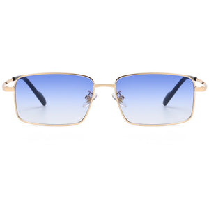 Peekaboo driving metal sunglasses men square male blue brown sun glasses for women uv400 2023 summer accessories drop ship