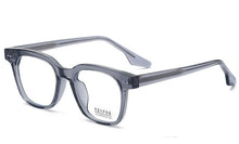 Load image into Gallery viewer, Peekaboo female glasses for men TR90  acetate square glasses frame women clear lens black transparent unisex