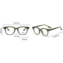 Load image into Gallery viewer, Peekaboo female glasses for men TR90  acetate square glasses frame women clear lens black transparent unisex