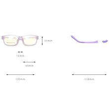 Load image into Gallery viewer, Peekaboo girl child glasses optical tr90 frame anti-slip clear lens kids square eyeglasses frames gifts for boys blue pink