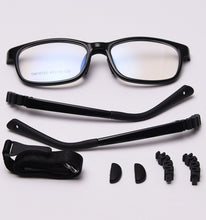 Load image into Gallery viewer, Peekaboo girl child glasses optical tr90 frame anti-slip clear lens kids square eyeglasses frames gifts for boys blue pink