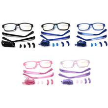 Load image into Gallery viewer, Peekaboo girl child glasses optical tr90 frame anti-slip clear lens kids square eyeglasses frames gifts for boys blue pink