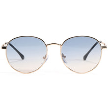 Load image into Gallery viewer, Peekaboo gold metal glasses for men gradient lens uv400 women small sunglasses round 2023 accessories summer blue brown