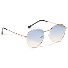 Load image into Gallery viewer, Peekaboo gold metal glasses for men gradient lens uv400 women small sunglasses round 2023 accessories summer blue brown