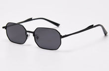 Load image into Gallery viewer, Peekaboo gold metal rectangular sunglasses men polarized uv400 retro male female sun glasses vintage irregular 2023 summer