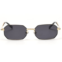 Load image into Gallery viewer, Peekaboo gold metal rectangular sunglasses men polarized uv400 retro male female sun glasses vintage irregular 2023 summer