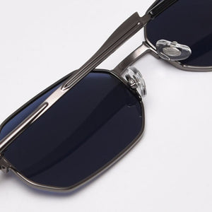 Peekaboo gold metal rectangular sunglasses men polarized uv400 retro male female sun glasses vintage irregular 2023 summer