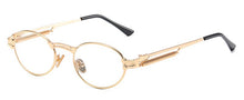 Load image into Gallery viewer, Peekaboo gold retro round sunglasses vintage men 2023 summer metal punk sun glasses for women oval anti blue light uv400 unisex