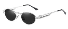 Load image into Gallery viewer, Peekaboo gold retro round sunglasses vintage men 2023 summer metal punk sun glasses for women oval anti blue light uv400 unisex
