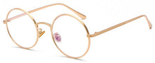 Load image into Gallery viewer, Peekaboo gold round metal frame sunglasses men retro 2023 summer style women red lens sun glasses unisex yellow pink black