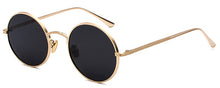 Load image into Gallery viewer, Peekaboo gold round metal frame sunglasses men retro 2023 summer style women red lens sun glasses unisex yellow pink black