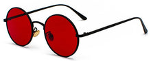 Load image into Gallery viewer, Peekaboo gold round metal frame sunglasses men retro 2023 summer style women red lens sun glasses unisex yellow pink black
