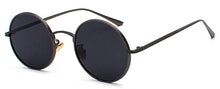 Load image into Gallery viewer, Peekaboo gold round metal frame sunglasses men retro 2023 summer style women red lens sun glasses unisex yellow pink black