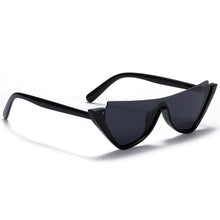 Carica l&#39;immagine nel visualizzatore di Gallery, Peekaboo half frame sunglasses for women retro style black leopard ladies sun glasses cat eye uv400 female drop shipping 2022