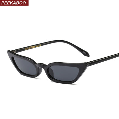 Peekaboo  red cat eye sunglasses women small frame black leopard female top selling sun glasses female uv400