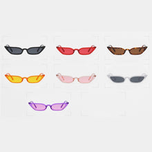 Load image into Gallery viewer, Peekaboo  red cat eye sunglasses women small frame black leopard female top selling sun glasses female uv400