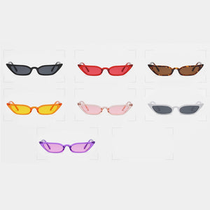Peekaboo  red cat eye sunglasses women small frame black leopard female top selling sun glasses female uv400