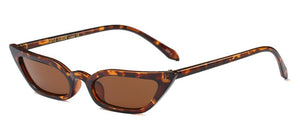 Peekaboo  red cat eye sunglasses women small frame black leopard female top selling sun glasses female uv400