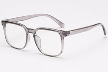 Load image into Gallery viewer, Peekaboo korean optical eyewear men TR90 clear lens male square glasses frame women light weight black transparent brown