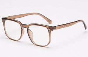 Peekaboo korean optical eyewear men TR90 clear lens male square glasses frame women light weight black transparent brown