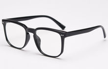 Load image into Gallery viewer, Peekaboo korean optical eyewear men TR90 clear lens male square glasses frame women light weight black transparent brown
