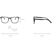 Load image into Gallery viewer, Peekaboo korean optical eyewear men TR90 clear lens male square glasses frame women light weight black transparent brown