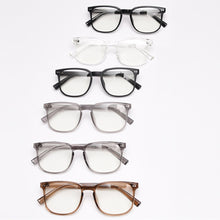 Load image into Gallery viewer, Peekaboo korean optical eyewear men TR90 clear lens male square glasses frame women light weight black transparent brown