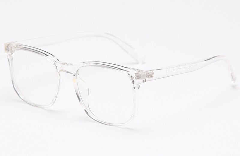 Peekaboo korean optical eyewear men TR90 clear lens male square glasses frame women light weight black transparent brown