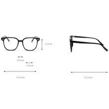 Load image into Gallery viewer, Peekaboo korean style square glasses for men TR90 frame transparent optical glasses frame women male leopard clear lens winter