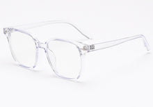 Load image into Gallery viewer, Peekaboo korean style square glasses for men TR90 frame transparent optical glasses frame women male leopard clear lens winter