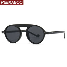 Load image into Gallery viewer, Peekaboo male round sun glasses for men uv400 blue yellow 2023 circle retro sunglasses for women vintage accessories
