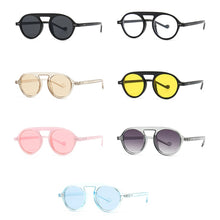 Load image into Gallery viewer, Peekaboo male round sun glasses for men uv400 blue yellow 2023 circle retro sunglasses for women vintage accessories