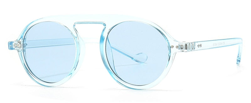 Peekaboo male round sun glasses for men uv400 blue yellow 2023 circle retro sunglasses for women vintage accessories