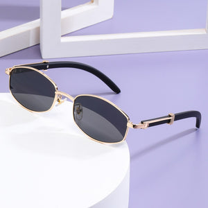 Peekaboo men retro sunglasses vintage women metal blue brown female male sun glasses uv400 2023  summer style