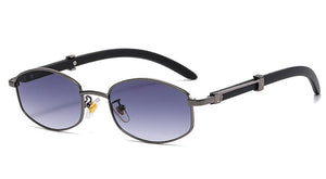 Peekaboo men retro sunglasses vintage women metal blue brown female male sun glasses uv400 2023  summer style