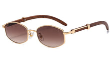 Load image into Gallery viewer, Peekaboo men retro sunglasses vintage women metal blue brown female male sun glasses uv400 2023  summer style