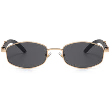 Load image into Gallery viewer, Peekaboo men retro sunglasses vintage women metal blue brown female male sun glasses uv400 2023  summer style